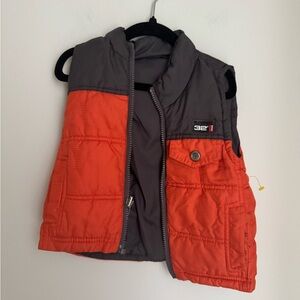 32 Degrees Kids' Vibrant Orange and Charcoal Vest